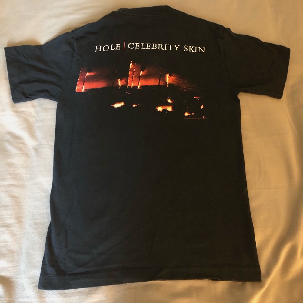 Vintage 1998 HOLE "Celebrity Skin" Concert Tour T Shirt Small COURTNEY LOVE